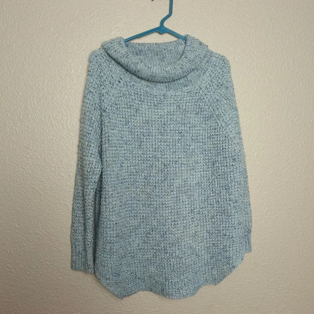Free People Turtleneck Sweater The touches of wool and linen size L women's loos